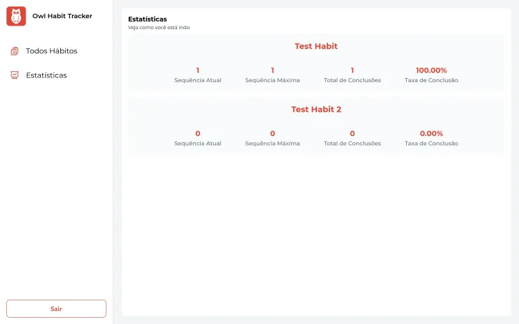 Owl Habit Tracker image